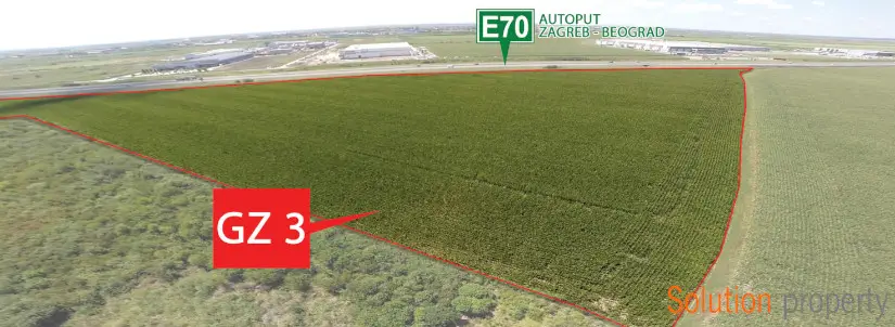 Pogled iz vazduha na lokaciju GZ3