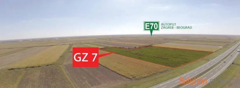 Pogled sa visine na lokaciju GZ7