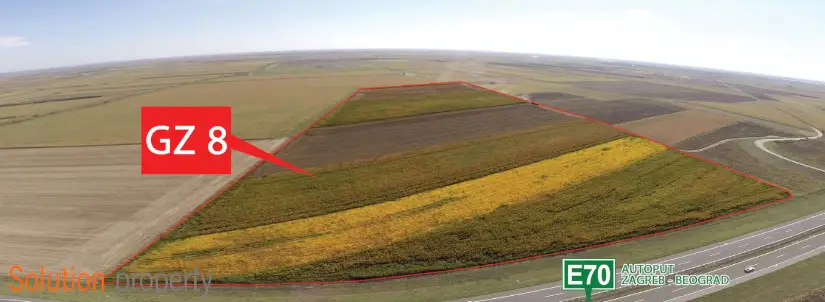 Pogled sa visine na lokaciju GZ8